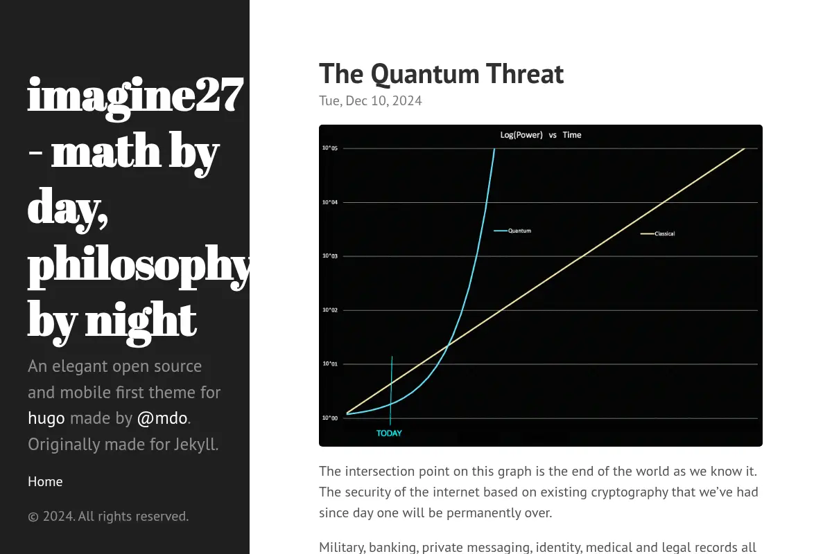 imagine27 - math by day, philosophy by night