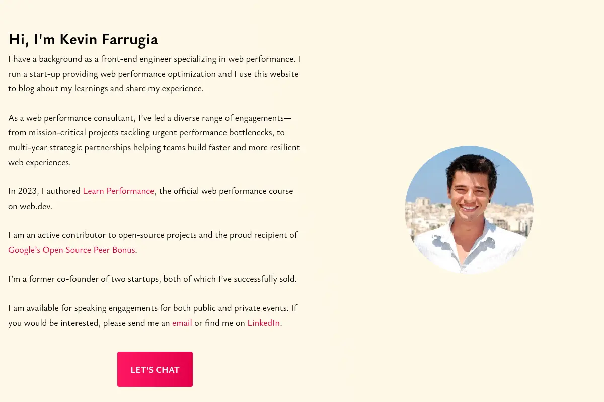 Kevin Farrugia - Web Performance Expert