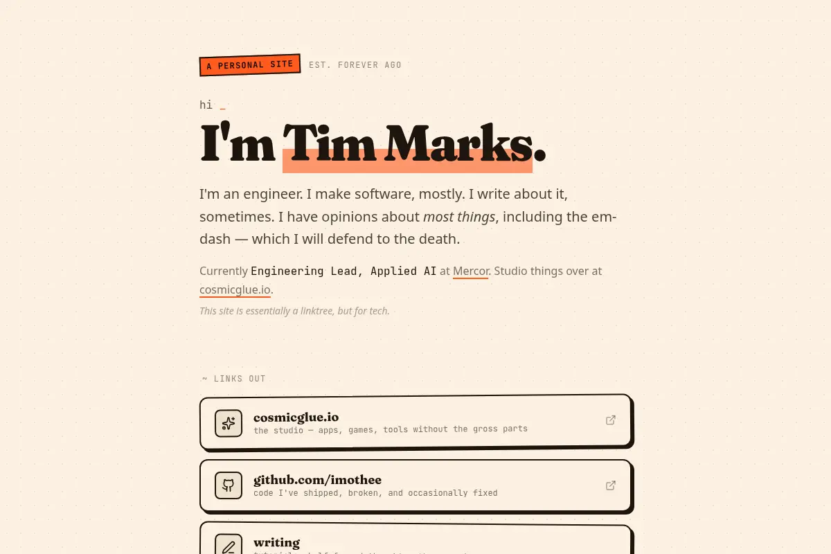 Tim Marks — imothee.com