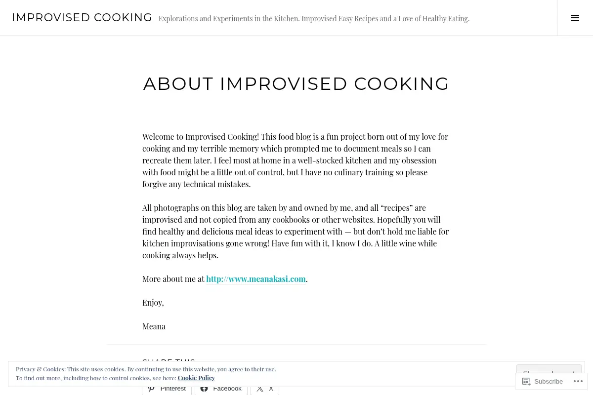 Improvised Cooking