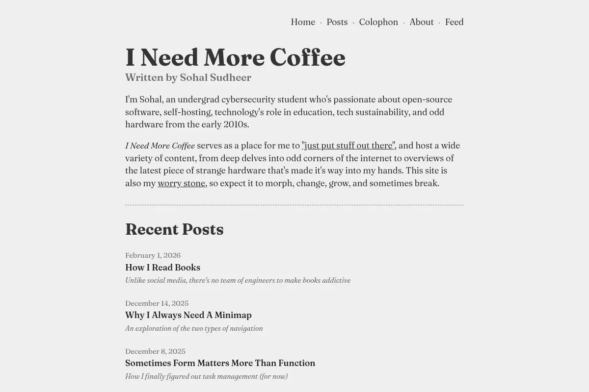 I Need More Coffee