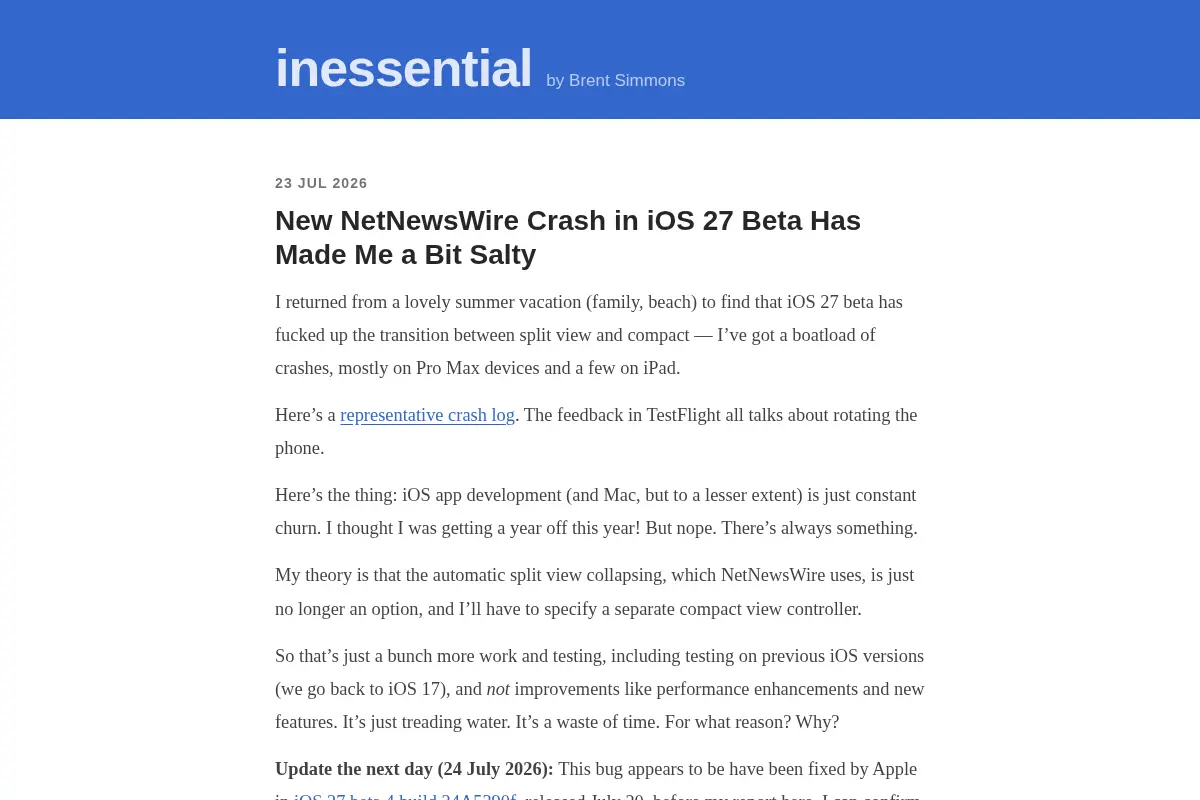 inessential