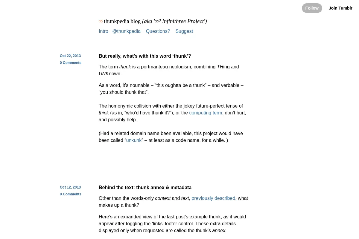Thunkpedia Blog