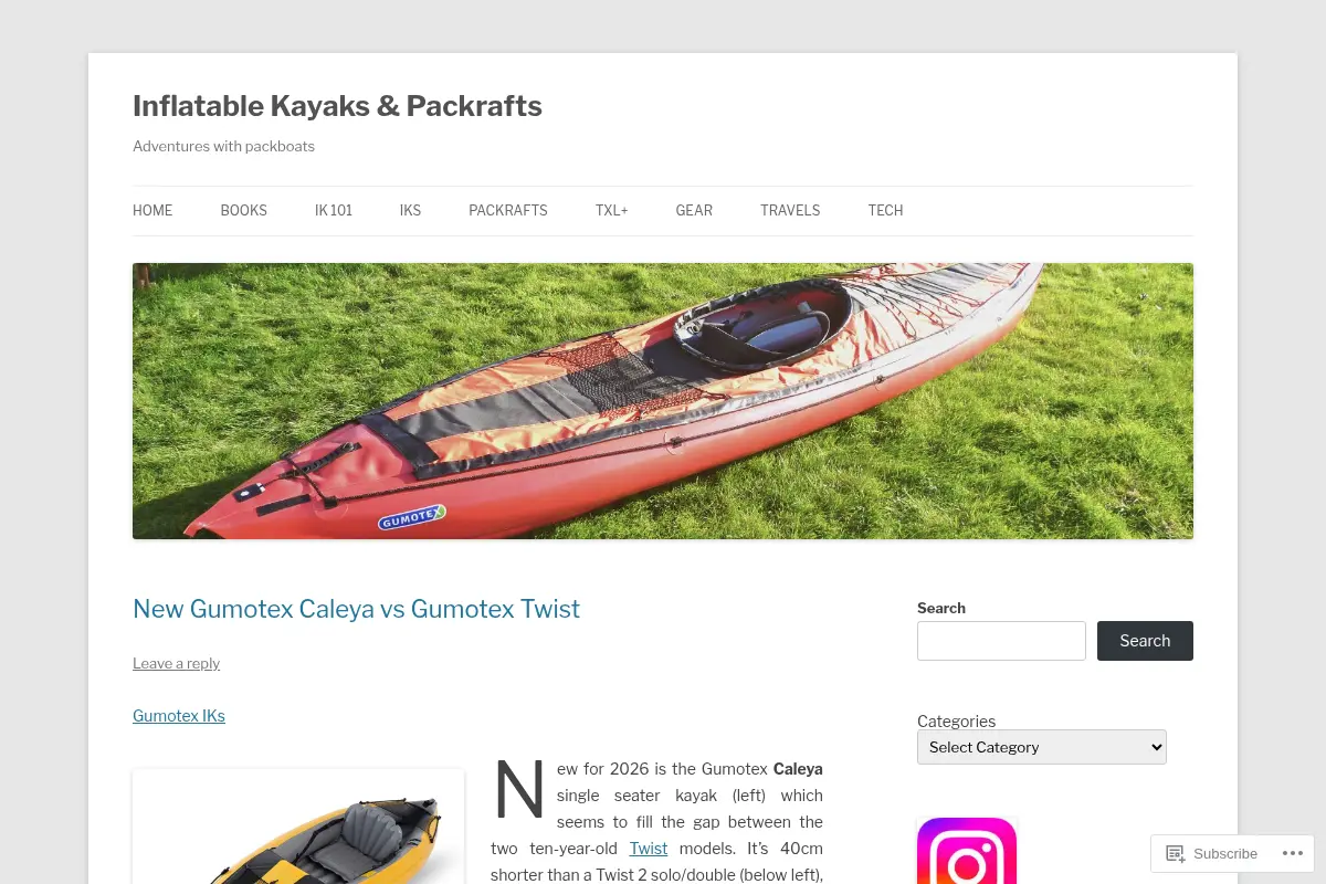 Inflatable Kayaks & Packrafts