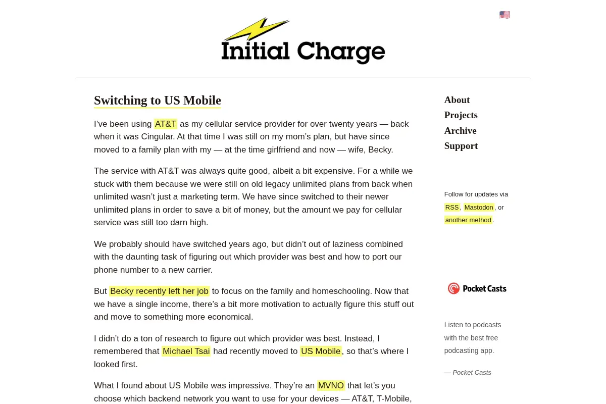 Initial Charge