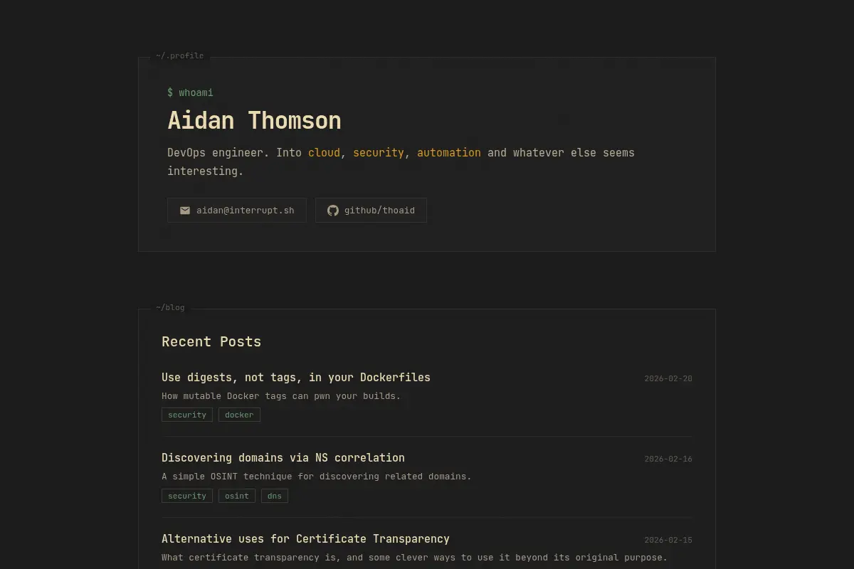 Aidan Thomson