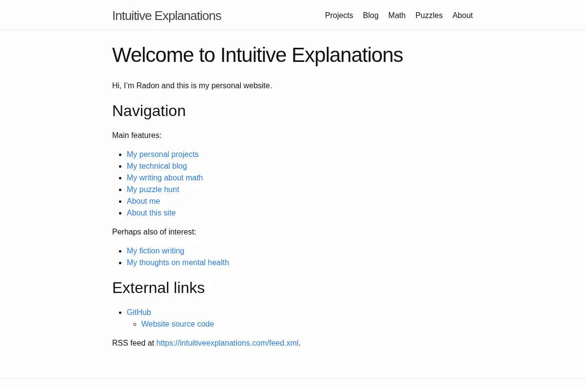 Intuitive Explanations