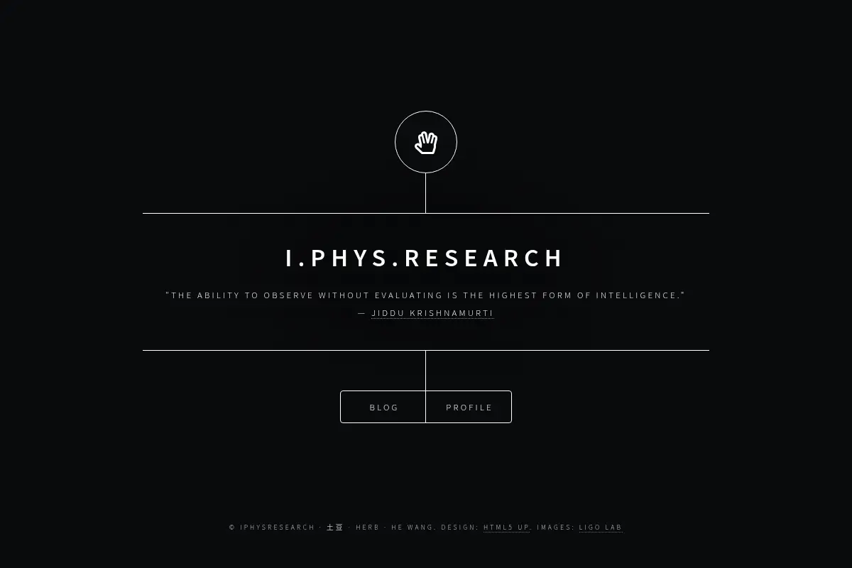 iPHYSresearch by He Wang