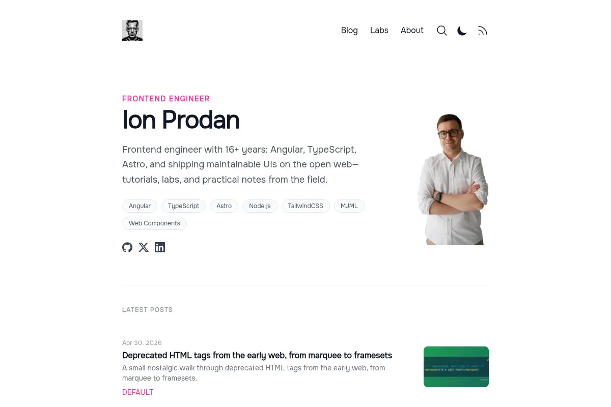 Ion Prodan – Frontend Dev Notes