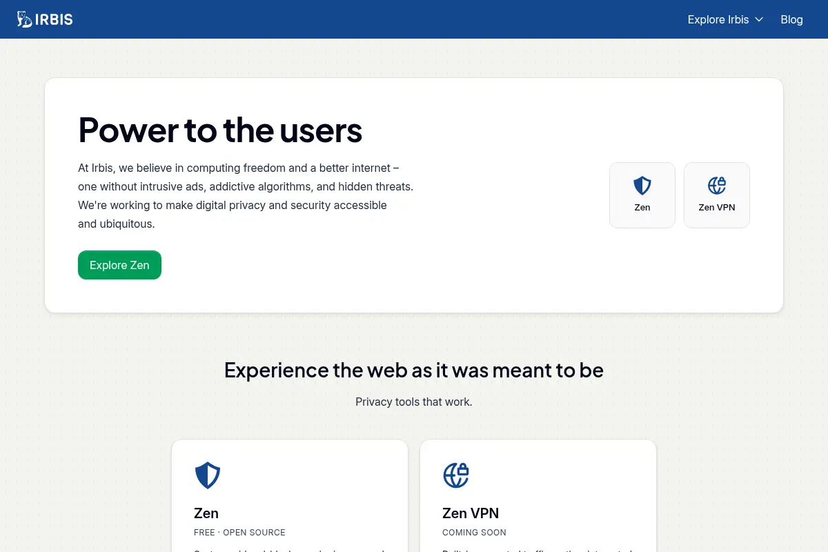 Irbis: Digital privacy and security tools | Irbis
