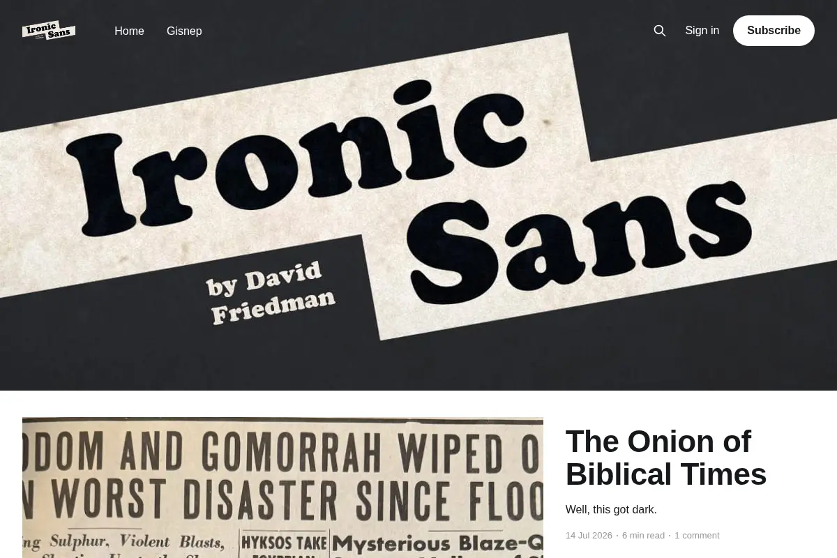 Ironic Sans