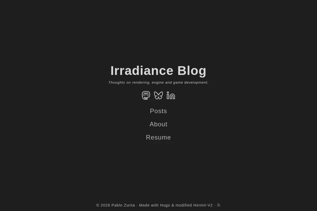 Irradiance Blog