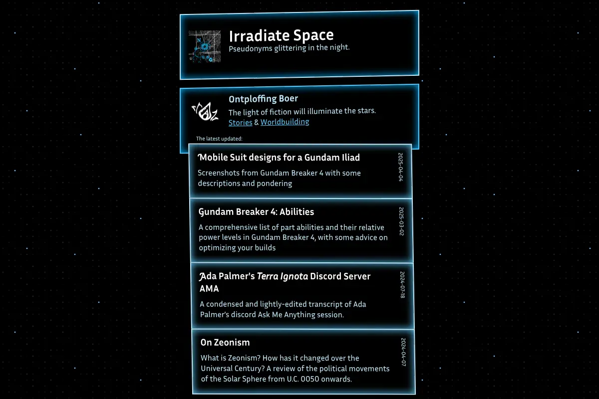 Irradiate Space