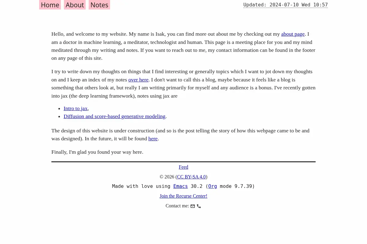 Isak Falk - Personal Website