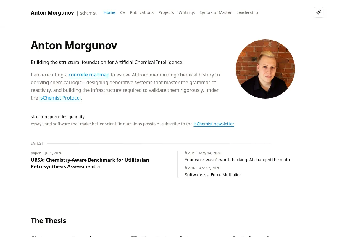 Anton Morgunov: Computational Chemistry & ML