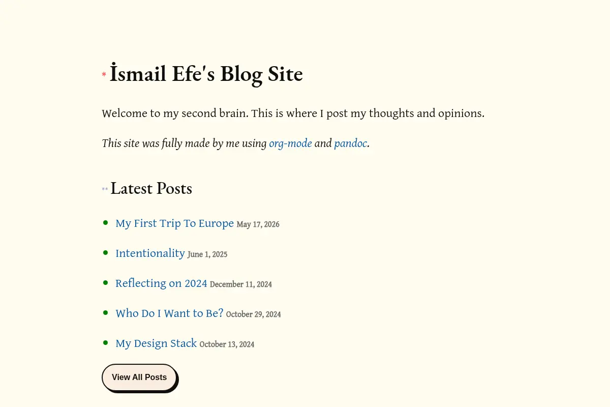 İsmail Efe Top's Blog