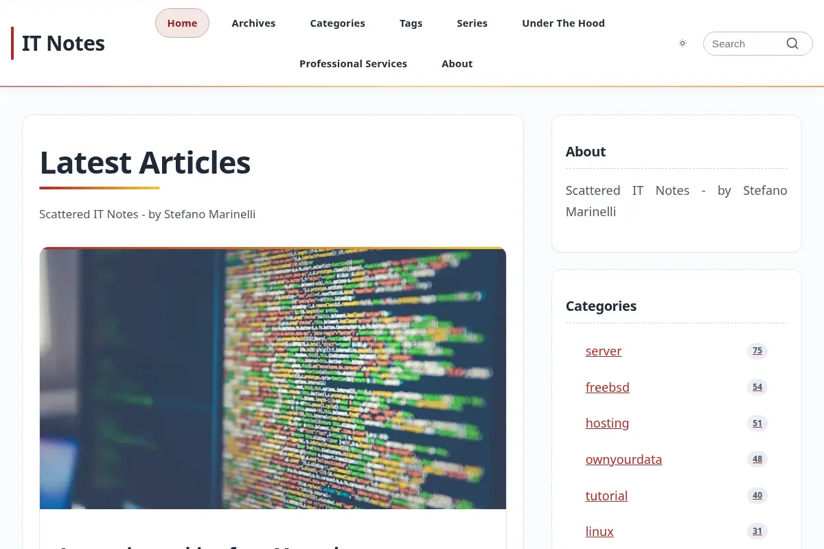 IT Notes - Scattered IT Notes - by Stefano Marinelli
