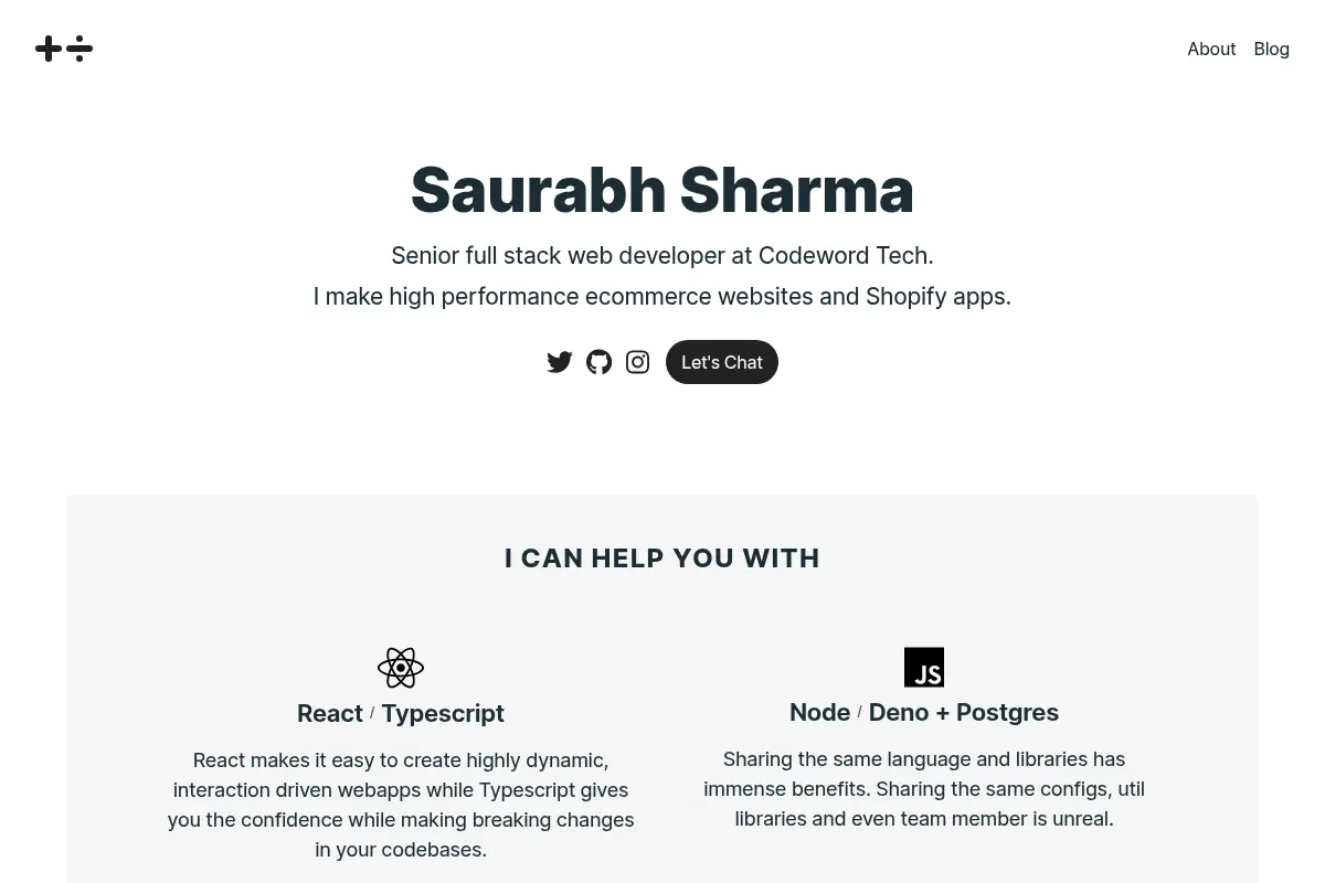 About Me | Saurabh Sharma