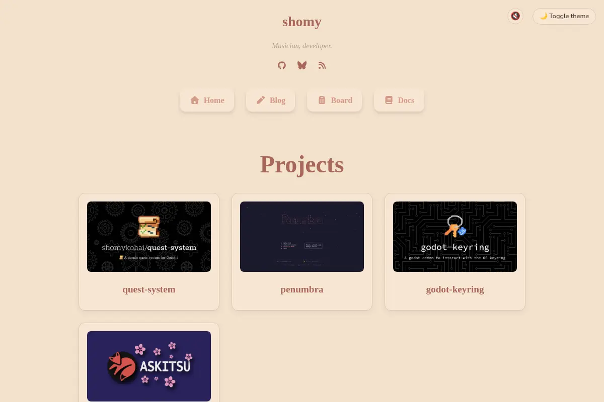 Shomy's Homepage