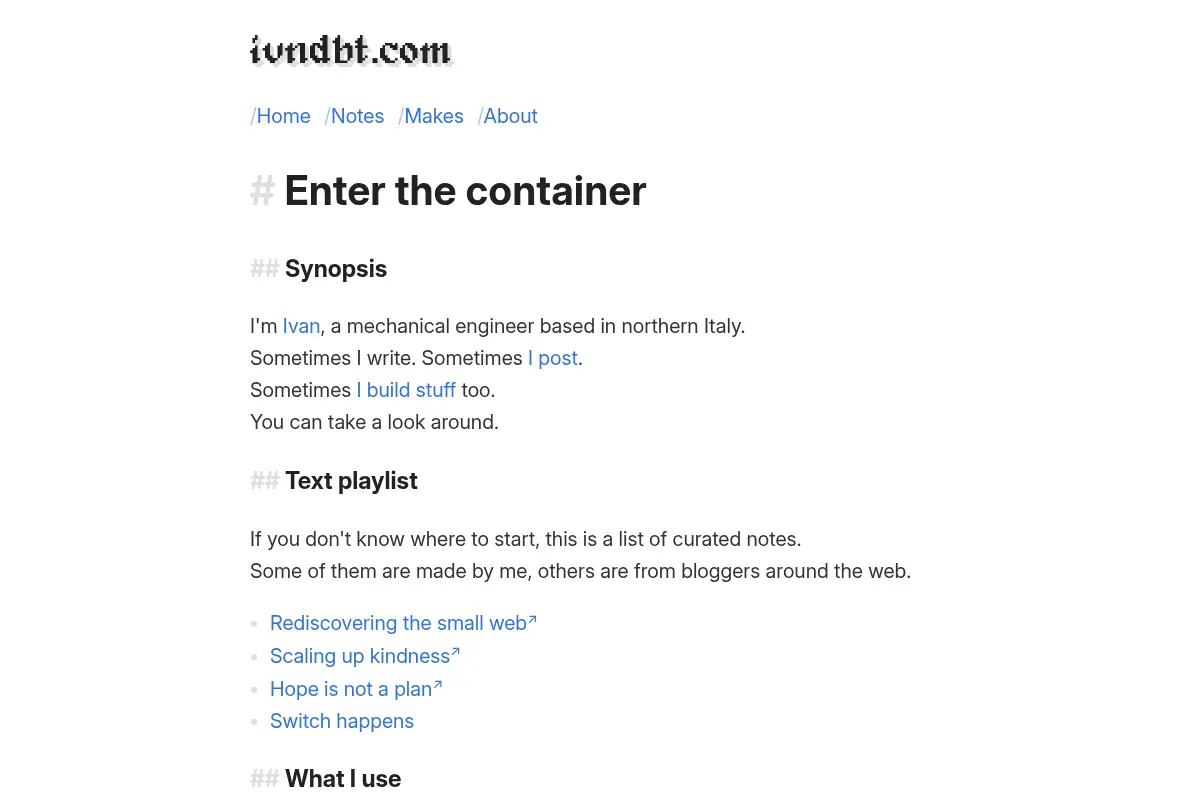 ivndbt.com - Ivan's personal site