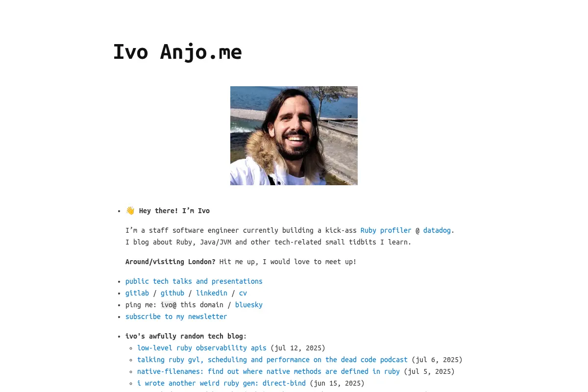 Ivo Anjo's personal website