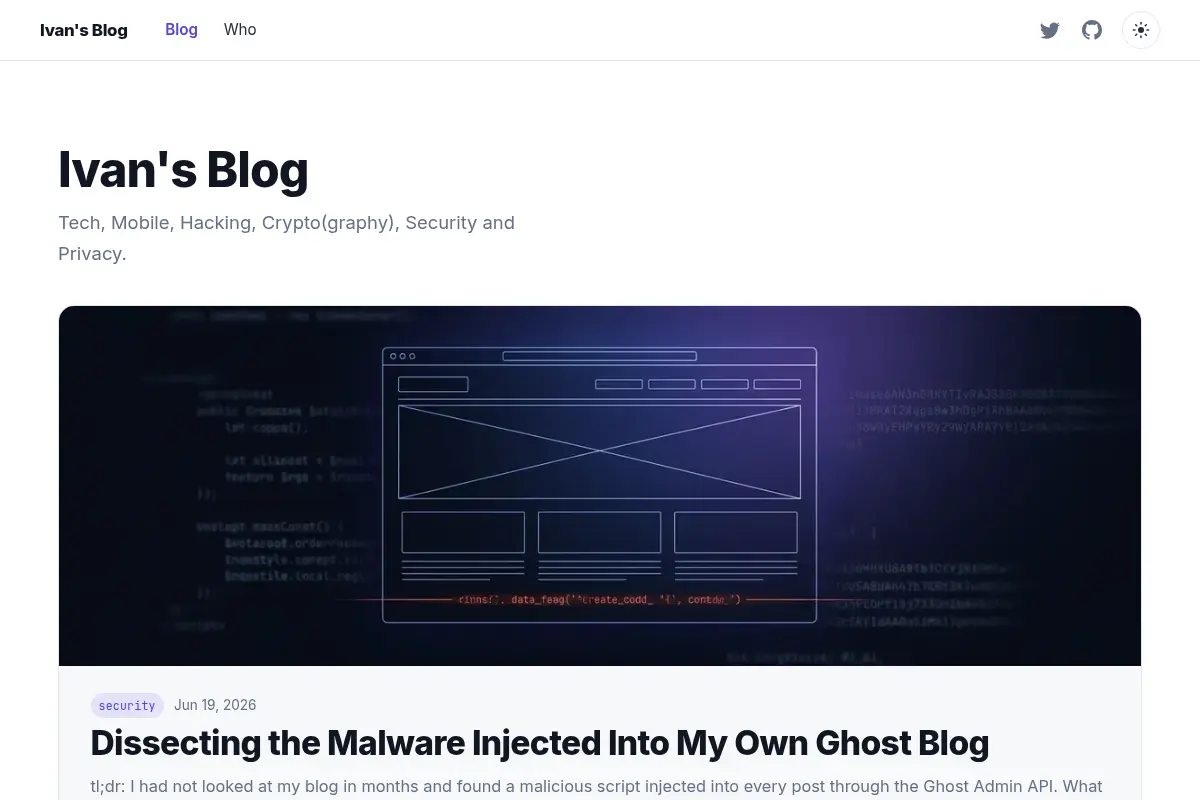 Ivan's Blog