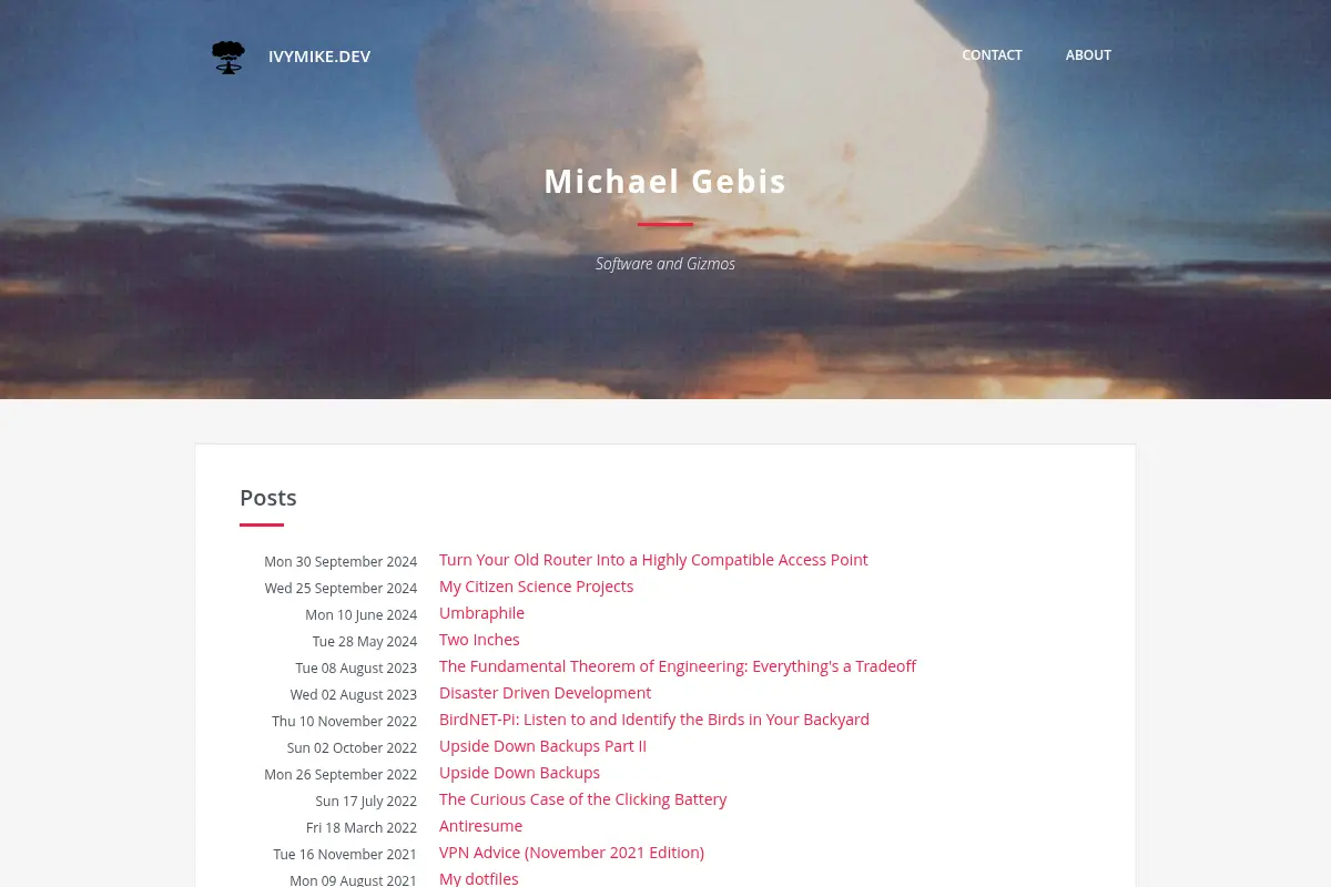 Michael Gebis - IvyMike.dev