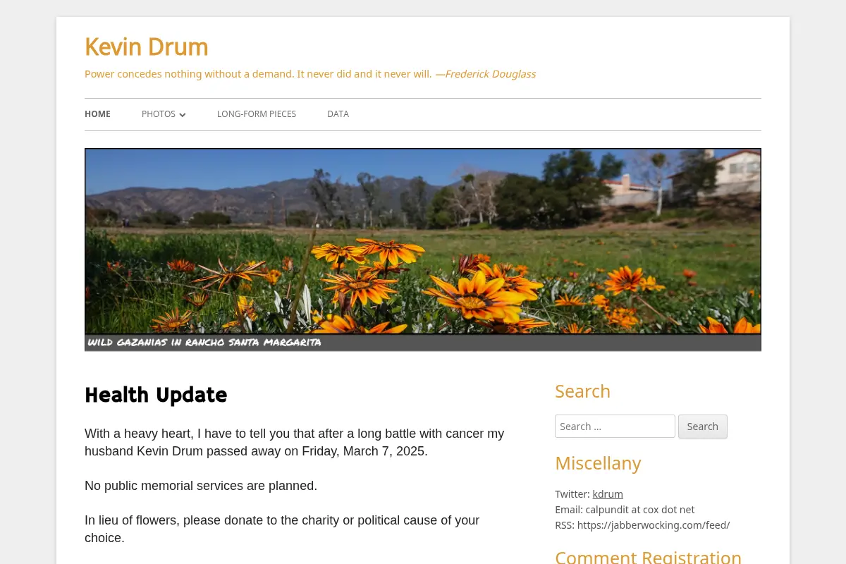 Kevin Drum – Cats, charts, and politics