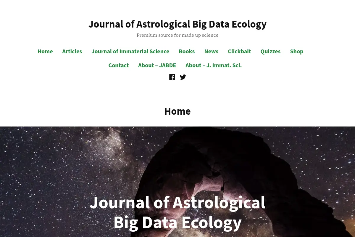 Journal of Astrological Big Data Ecology