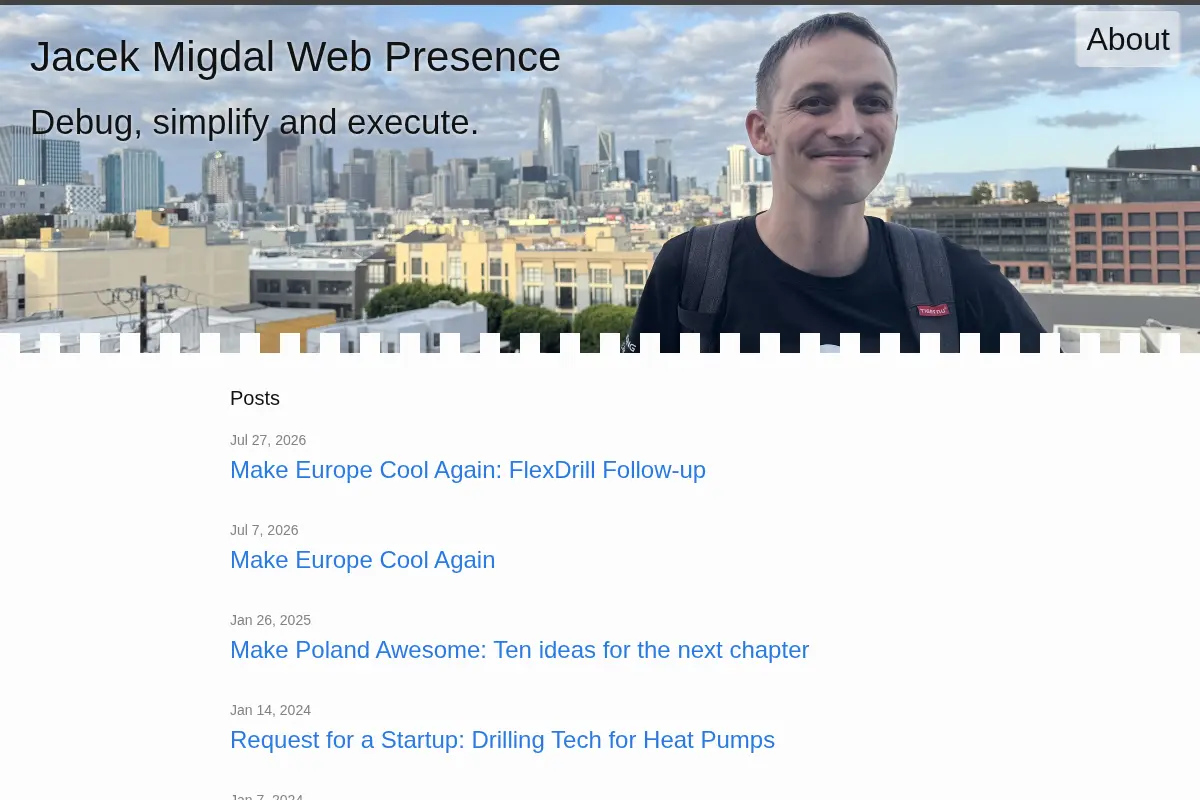 Jacek Migdal Web Presence