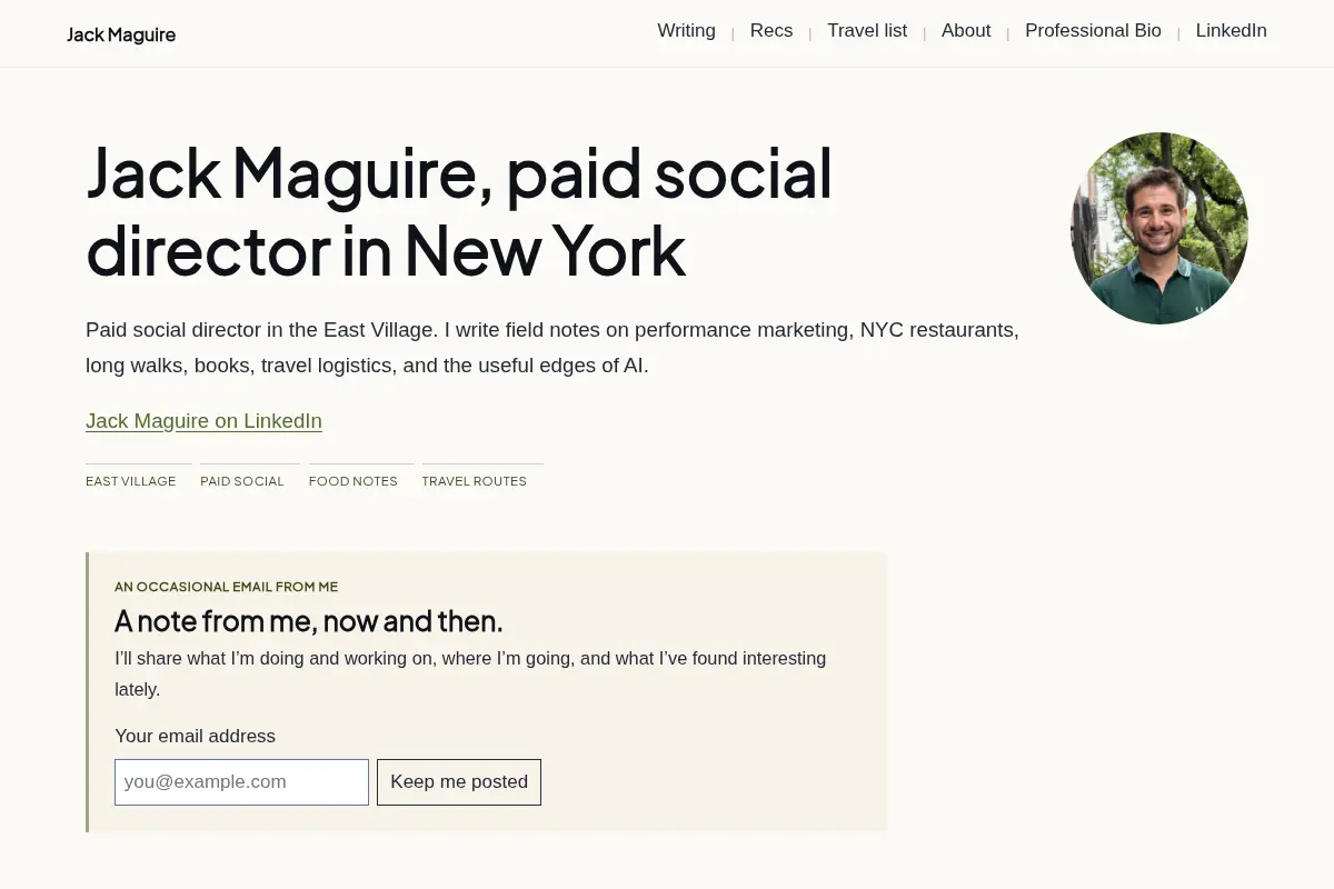Jack Maguire – Paid Social Director in New York