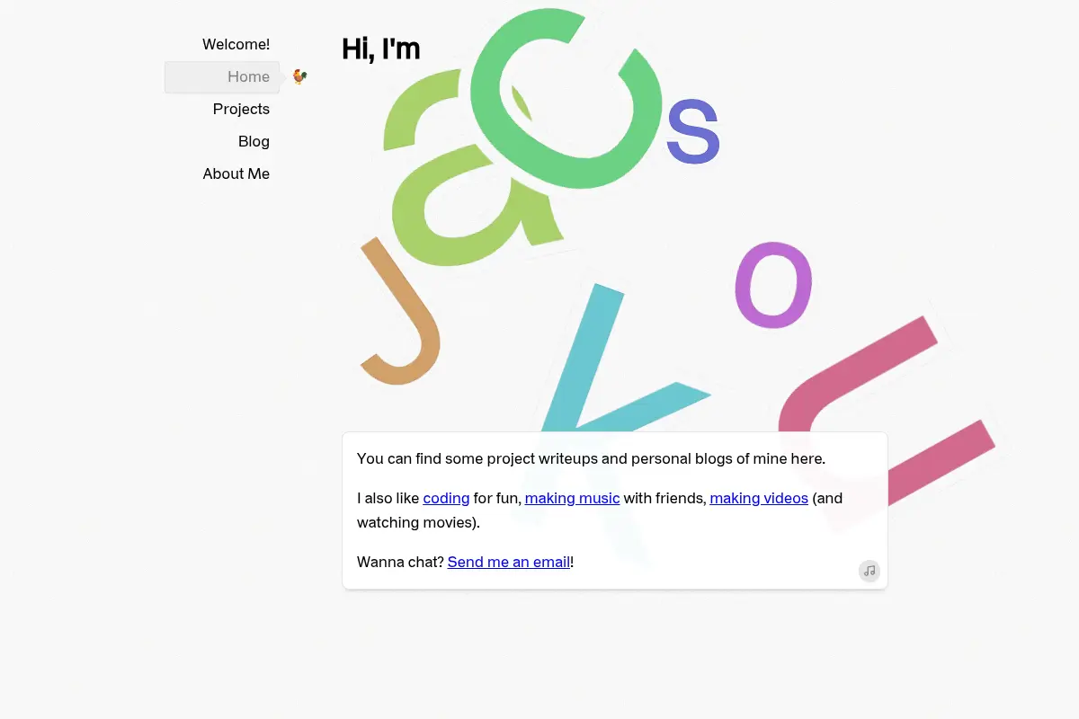 A place on the internet, by Jackson