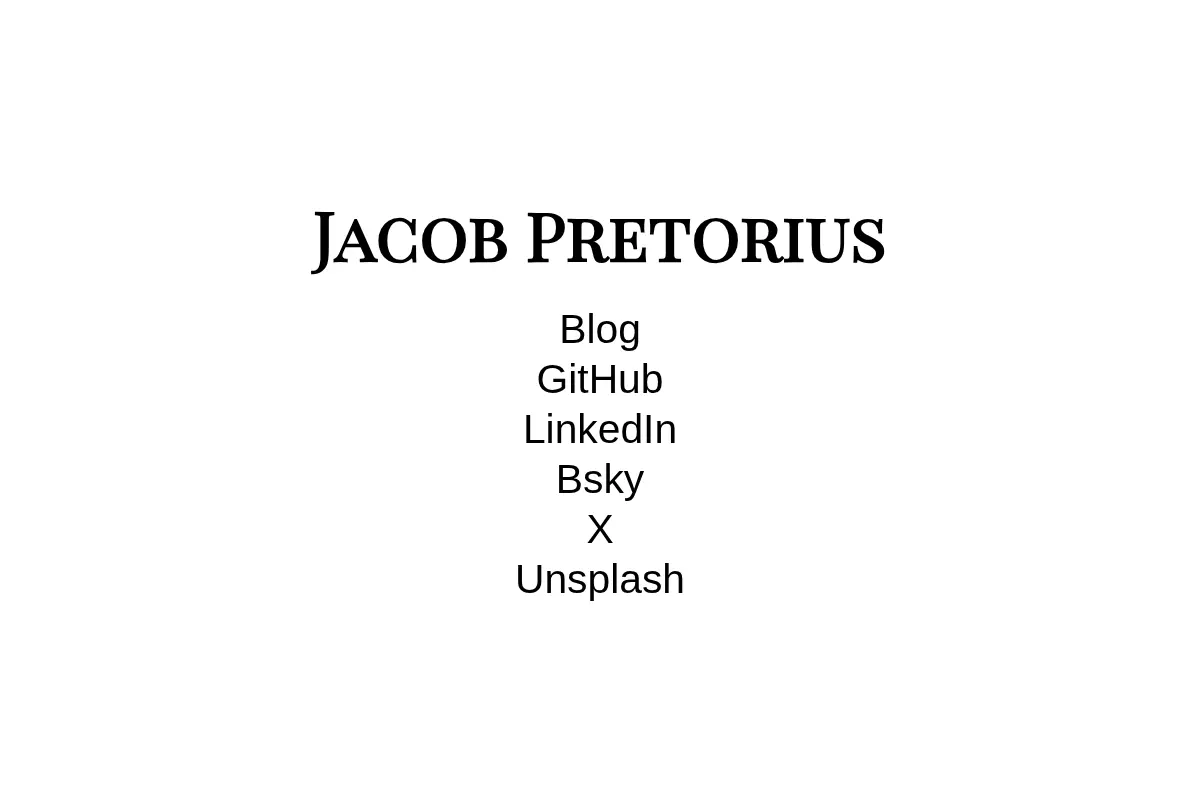 Jacob Pretorius