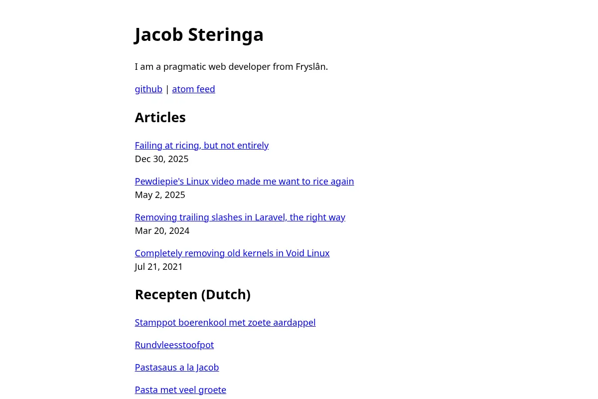 Jacob Steringa, full stack web developer