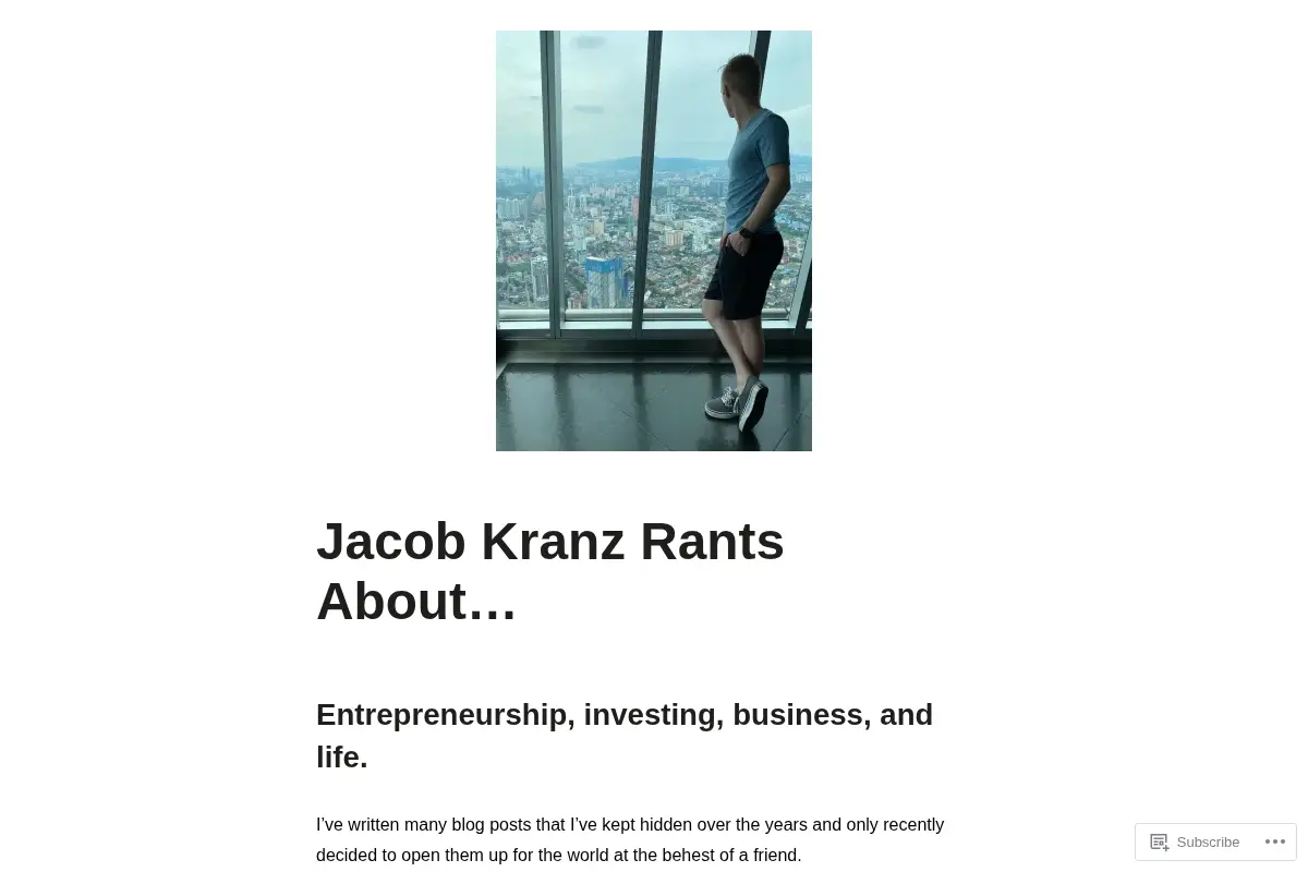 Jacob Kranz – A rant about…
