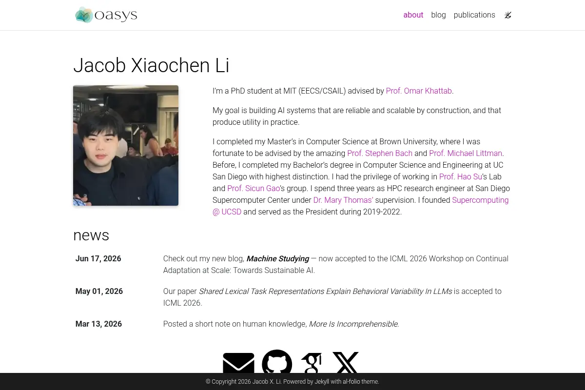 Jacob Xiaochen Li