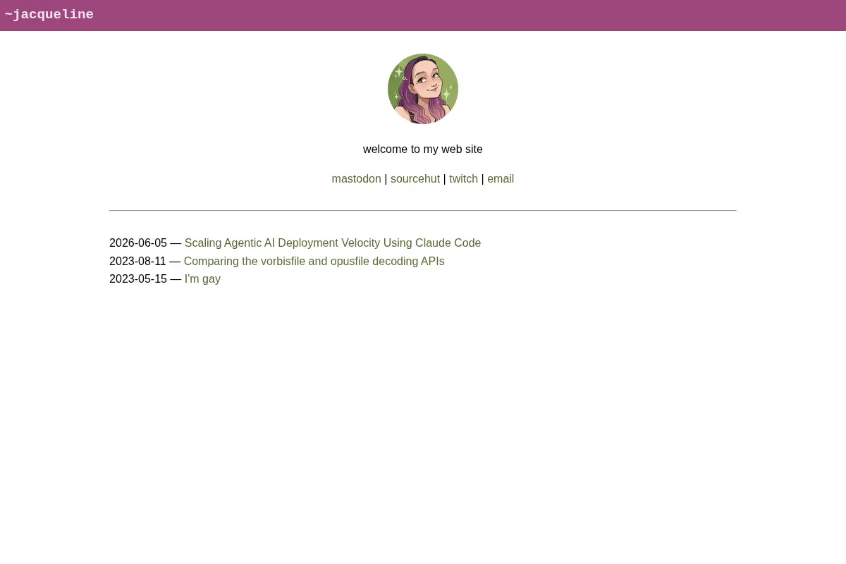 Jacqueline's Website