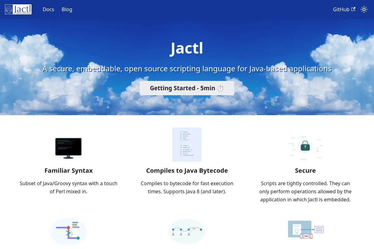 Jactl: Secure Embeddable Scripting Language for Java