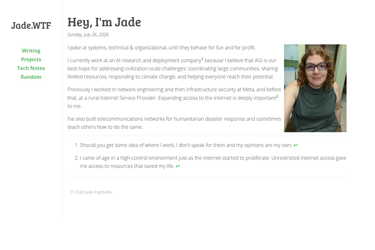 Hey, I'm Jade