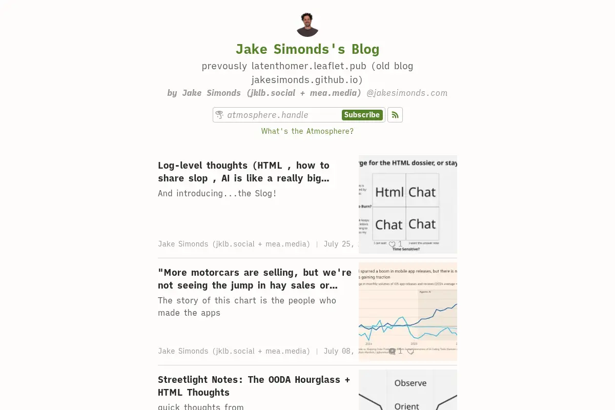 Jake Simonds's Blog