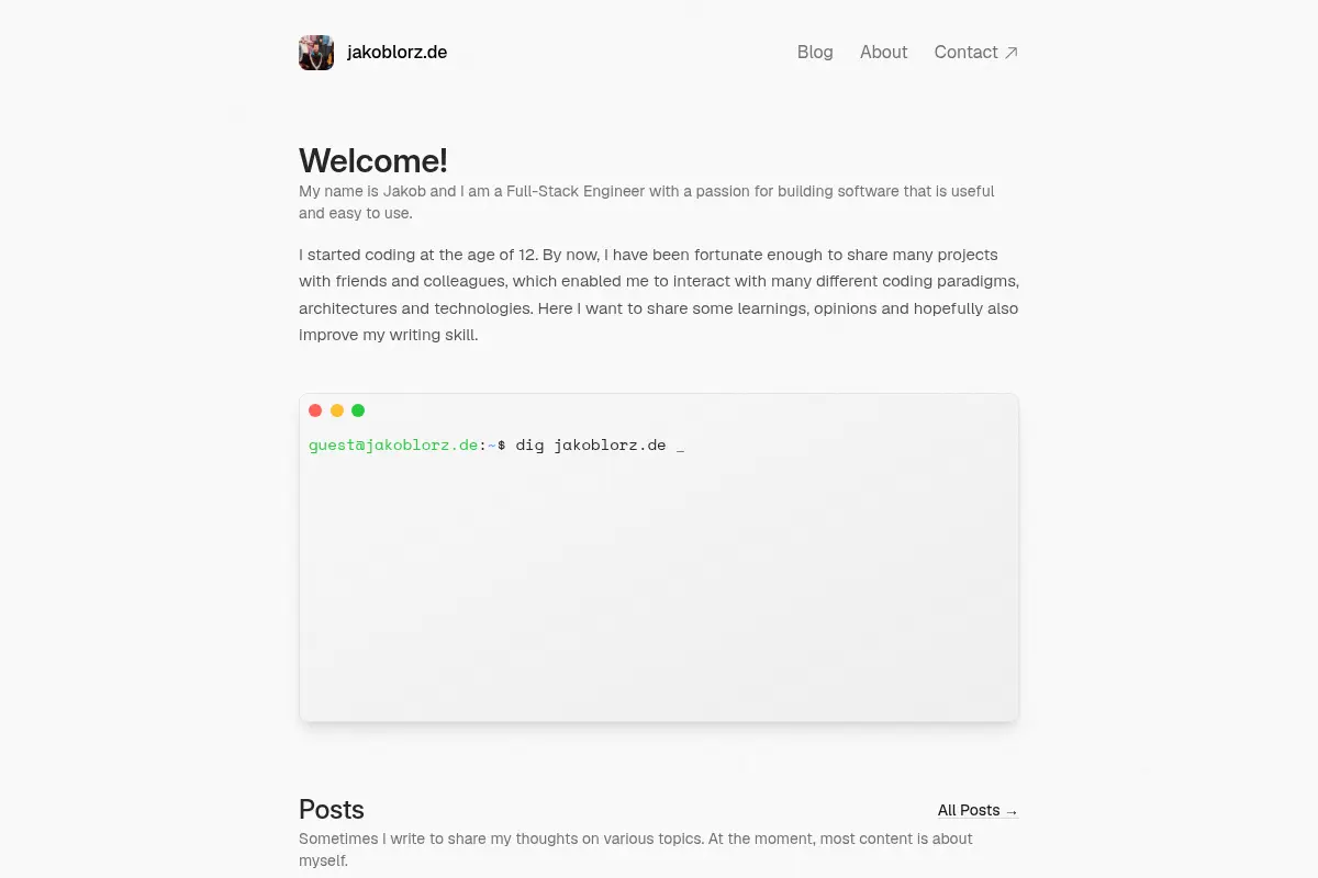 Jakob Lorz — Full-Stack Engineer