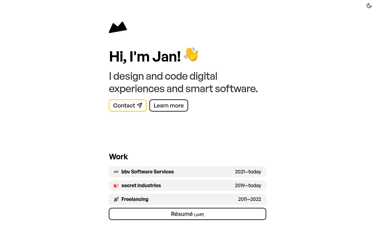jama - Jan Maslov's Personal Website & Portfolio