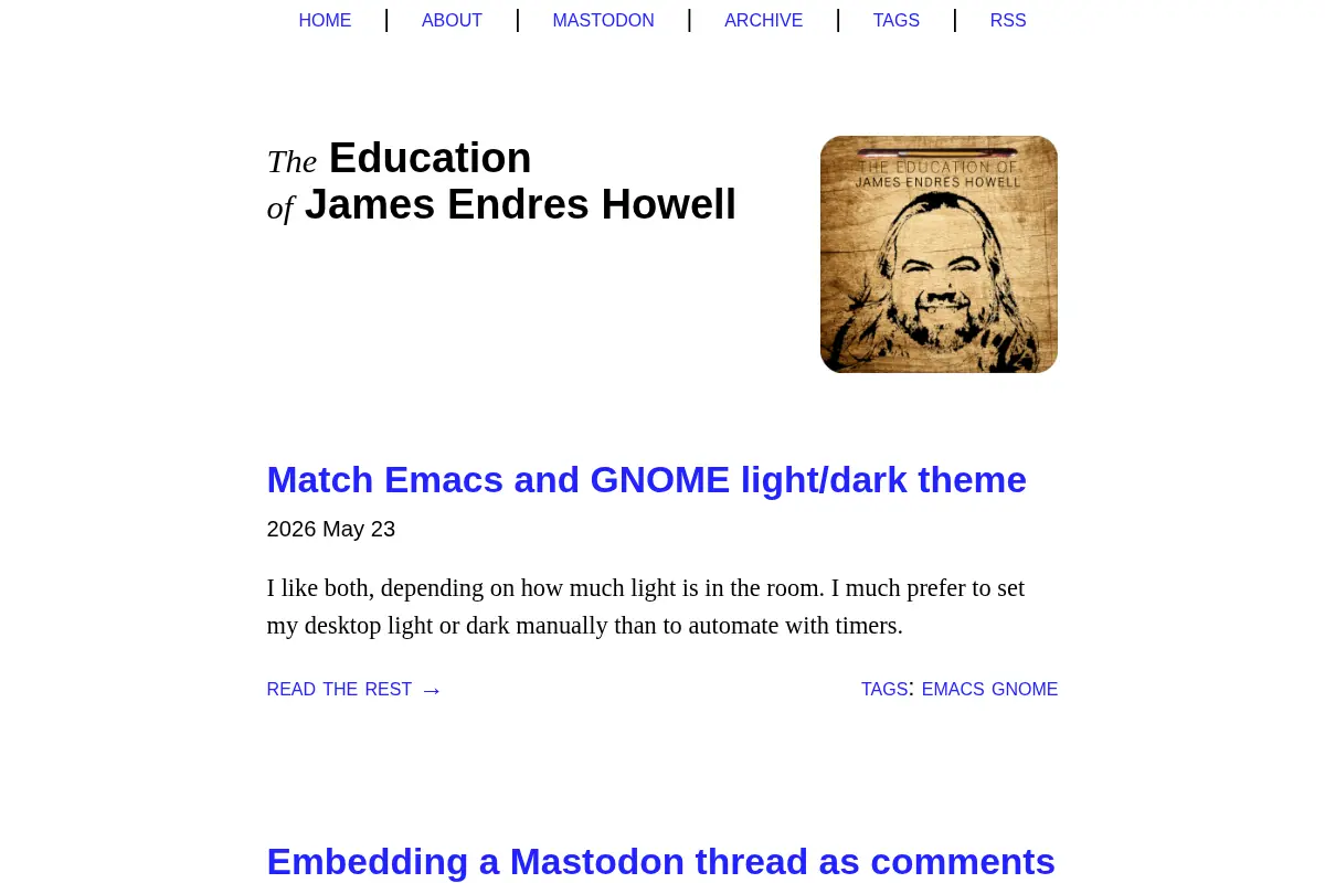 The Education of James Endres Howell