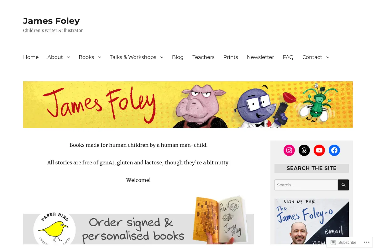James Foley – Children's writer & illustrator