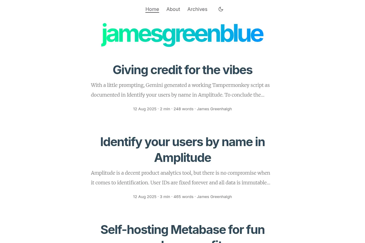 James Greenhalgh on digital strategy, marine conservation, and adventures.