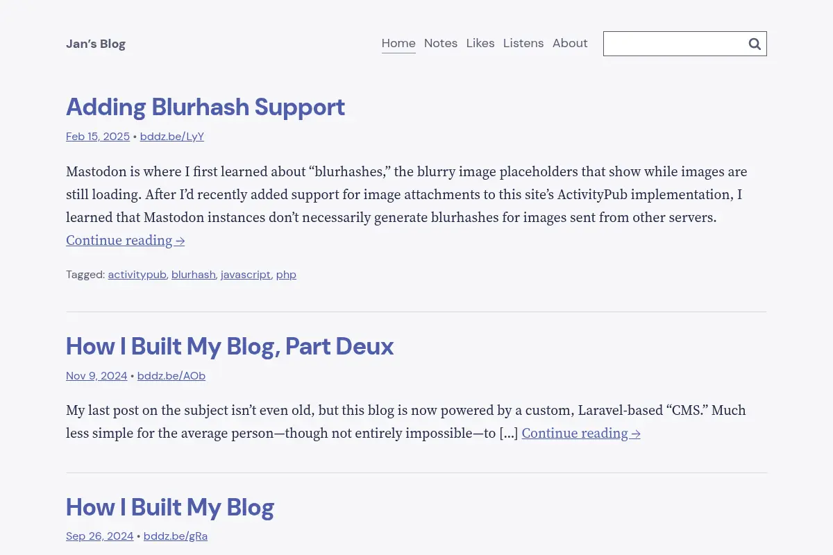 Jan’s Blog: Web Development and More