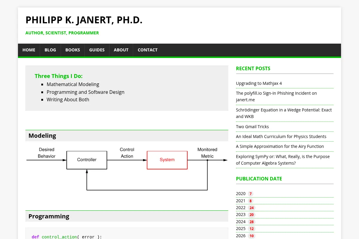 Philipp K. Janert, Ph.D.