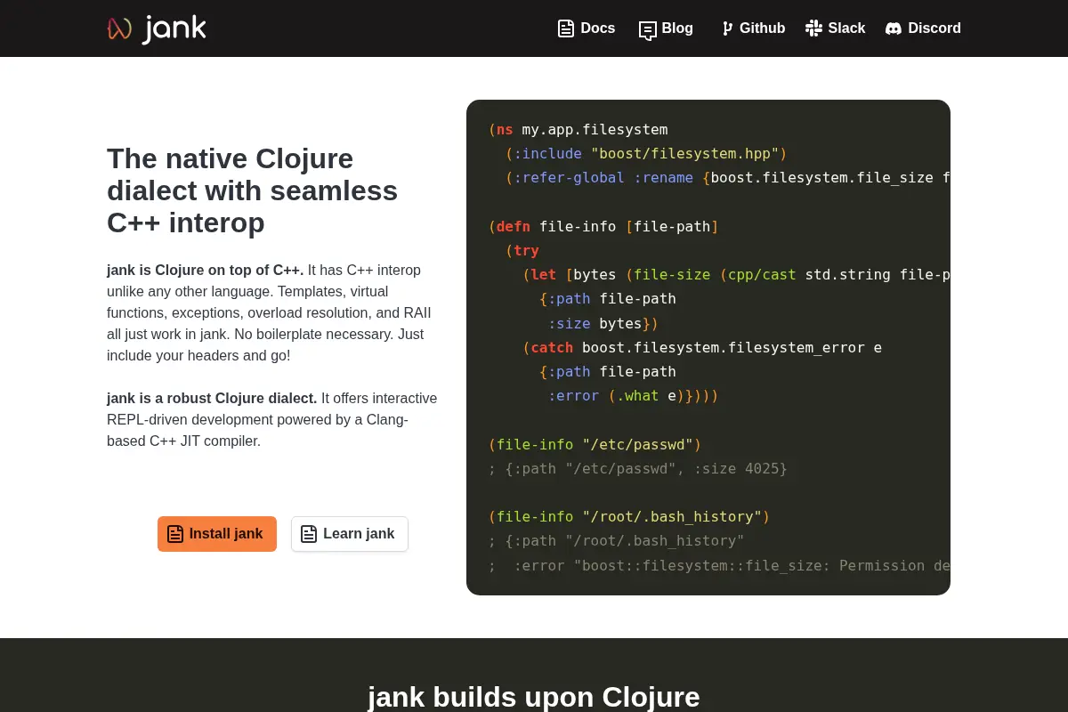 jank programming language