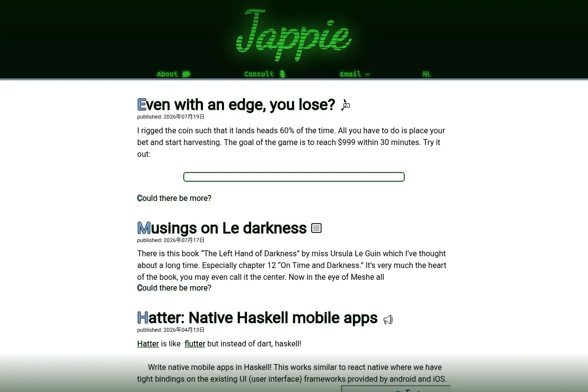 Jappie Journal