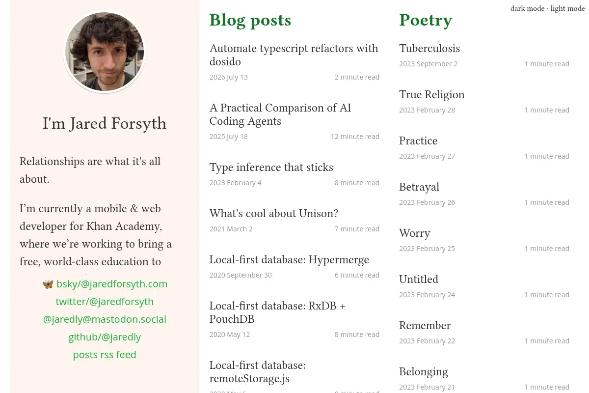 Jared Forsyth.com